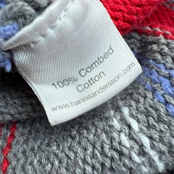 Hanna Andersson Gray + Multi Striped Sweater - Picture 7 of 8